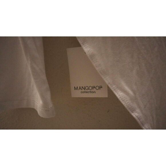 MANGOPOP Collection Women's Sz M White Mock Turtle Neck Long Sleeve Bodysuit - Picture 4 of 7